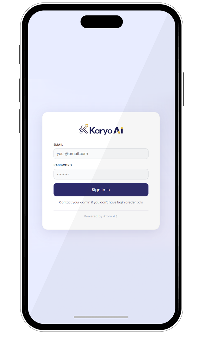 Karyo AI interface